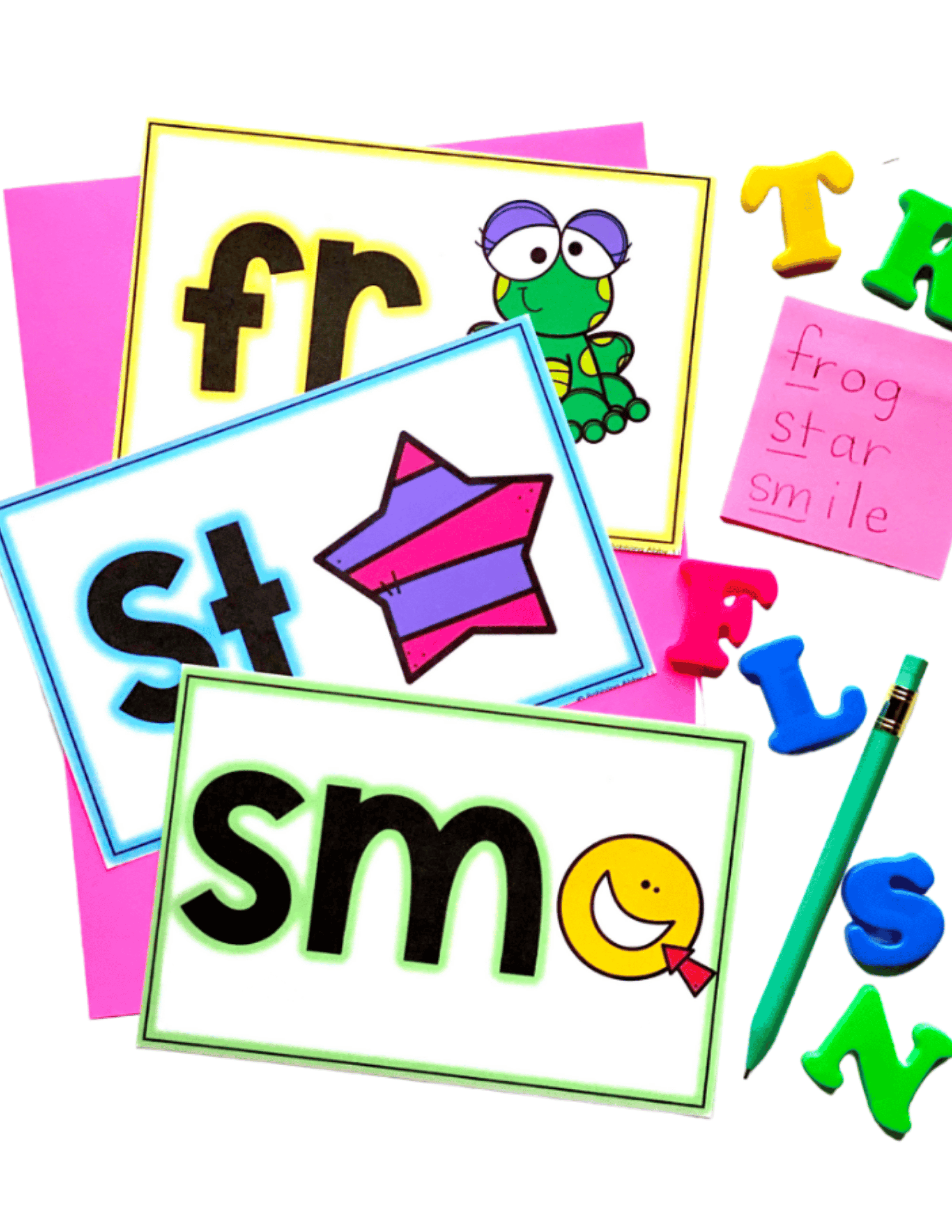 Beginning and ending consonant blends activities for kindergarten, first grade, and second grade. Babblingabby.net