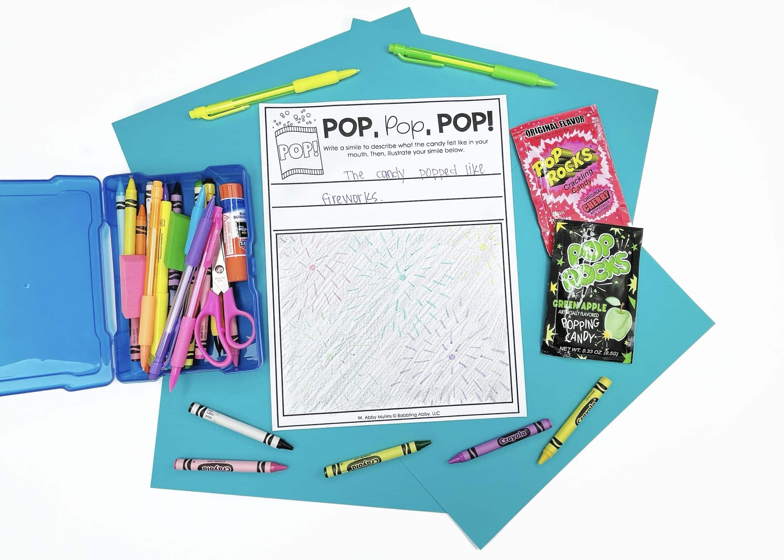 Pop Rock Writing Activity