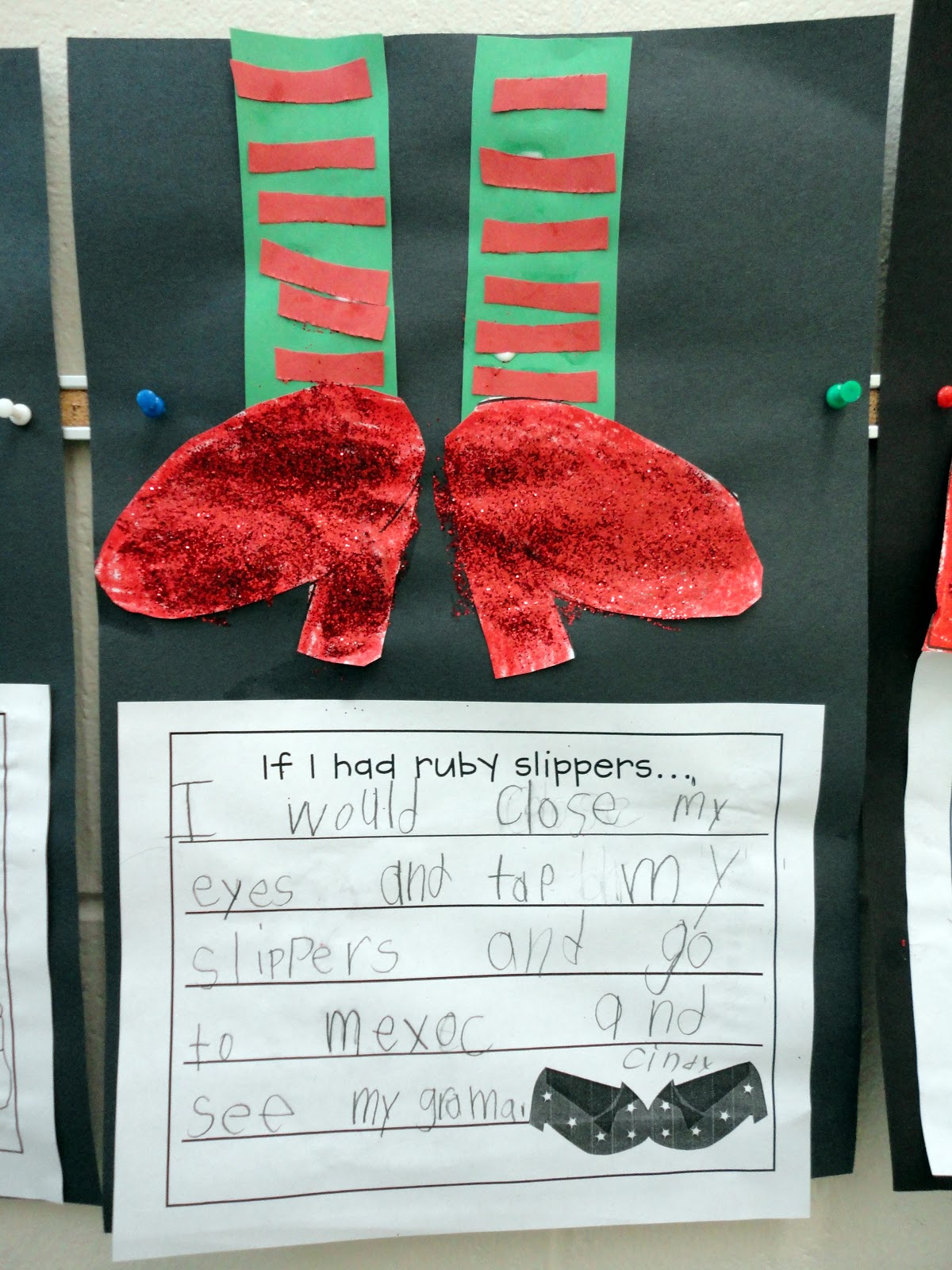 A fun ruby slipper writing activity for elementary grades