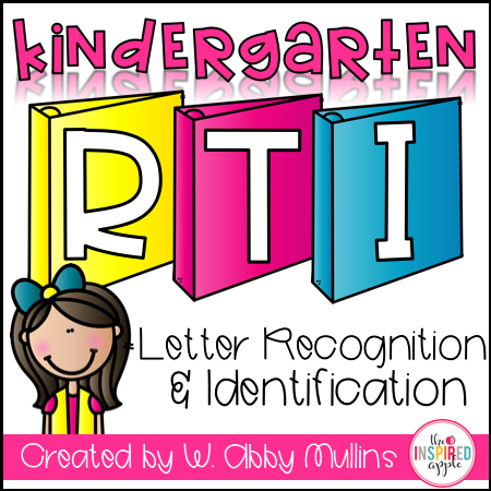 This intervention curriculum is the perfect program to implement with students who struggle with letter identification. Teachers love this Common Core Standards-based program that focuses on letter identification and recognition in a simple, easy-to-follow format that has proven itself through student success. There are several activities for each letter of the alphabet, with picture samples for easy reference. It's easily stored in a binder to keep your small group time organized and efficient.  Though recommended as an intervention for kindergarten and first grade, it could easily be used in preschool and second grade, too.  It's also great for ELL  and ESL students and a definite must-have for teachers, interventionists, and Title I and reading teachers alike!