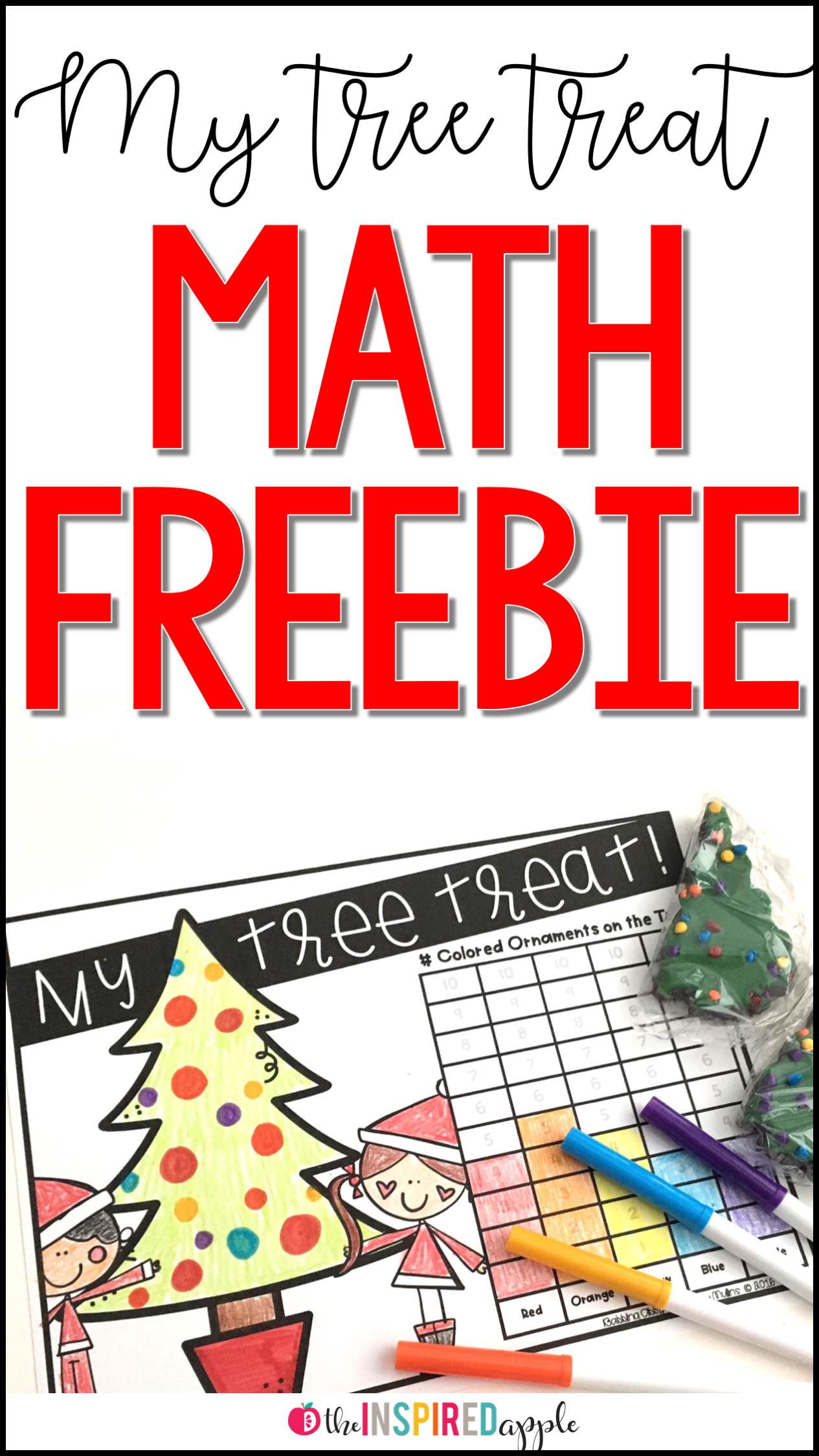 A fun, FREE Christmas tree graphing activity! It's perfect for adding into your math activities during the holidays in the month of December! Your kindergarten, first grade, and even second grade kiddos will love it!