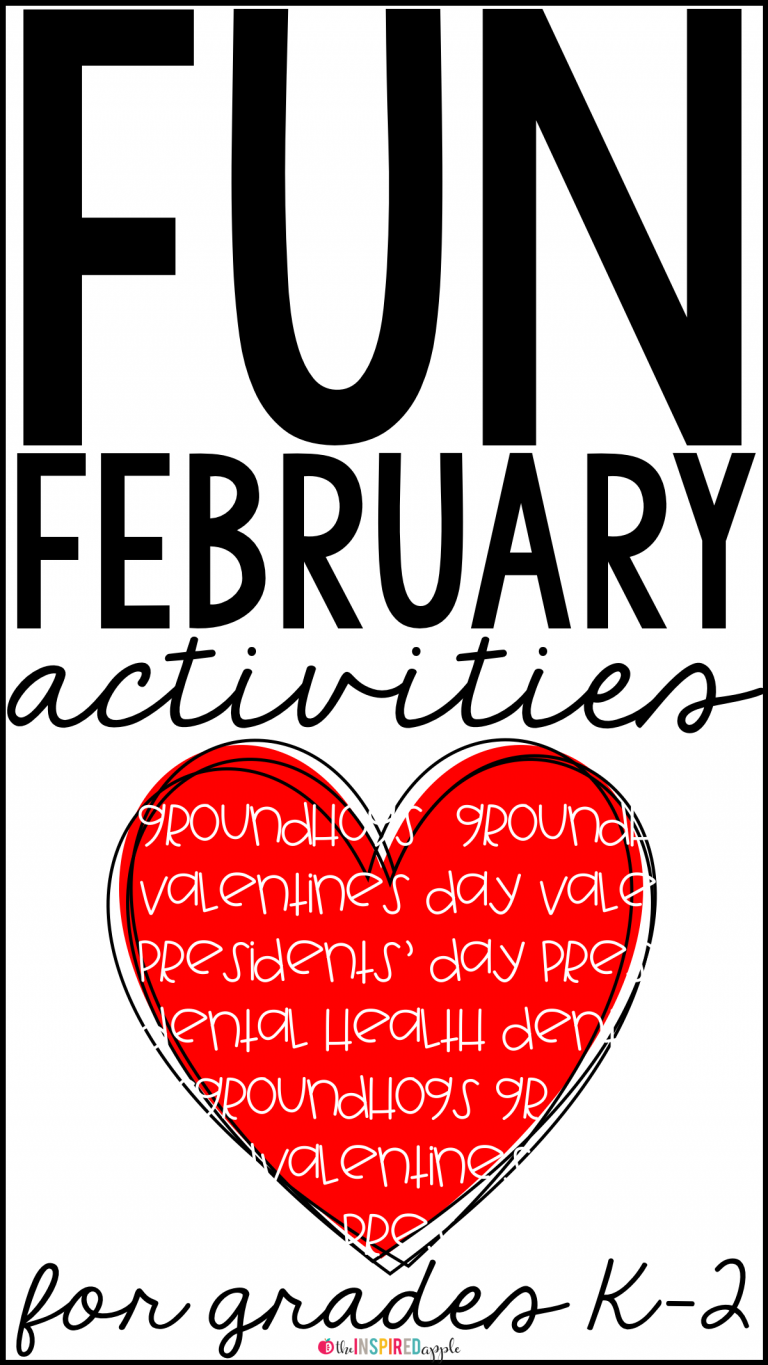 The Inspired Apple has some great activities to use this February! From Groundhog Day to Valentine's Day to Presidents' Day to Dental Health month, you'll be inspired to add some fun activities into your curriculum or thematic units. Crafts, anchor charts, posters, and a free activity, too! Be sure to check this post out if you teach preschool, kindergarten, first grade, or second grade!