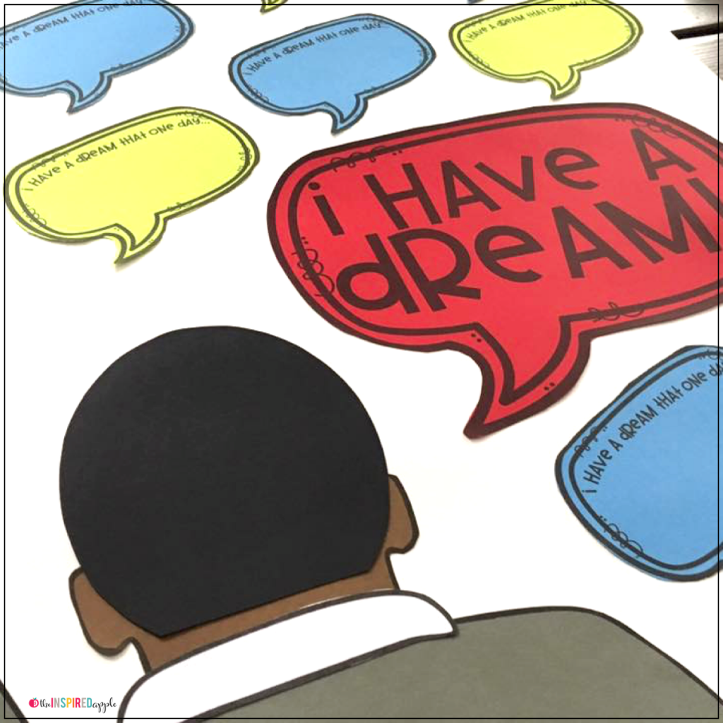 Teachers! Celebrate Martin Luther King, Jr. with this class poster and matching writing activity! The poster is easy-to-make and will engage students in discussion about MLK and the impact of his profound "I have a dream..." speech that still inspires to this very day! Follow it up with the matching writing activity or use the poster templates to make individual Martin Luther King, Jr. crafts. This is perfect for kindergarten, first grade, second grade, and third grade students!