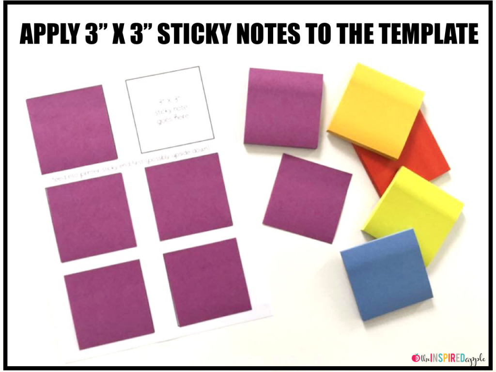 How to Print On Post-It Notes Tutorial - Babbling Abby With Printing On Sticky Notes Template
