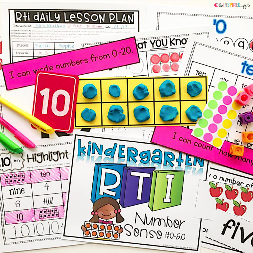 If you have students struggling with number sense, this comprehensive math intervention curriculum can be a great addition to your RTI or small group time! This resource can be used in so many different ways. It was initially designed with kindergarten RTI in mind, specifically to meet the needs of students struggling with number sense. Additionally, it could be used to support your numeracy instruction in pre-k, kindergarten, first grade, within a small group, for ESL/ELL students, or for remediation in second grade.