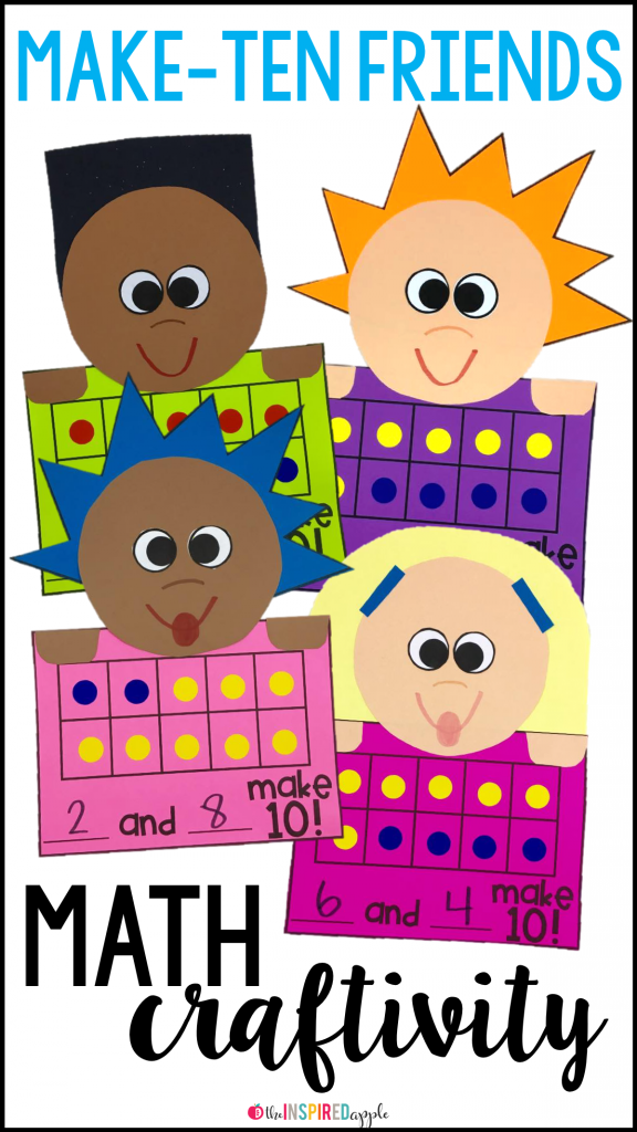 Making Ten Math Craft for Primary Students - Babbling Abby