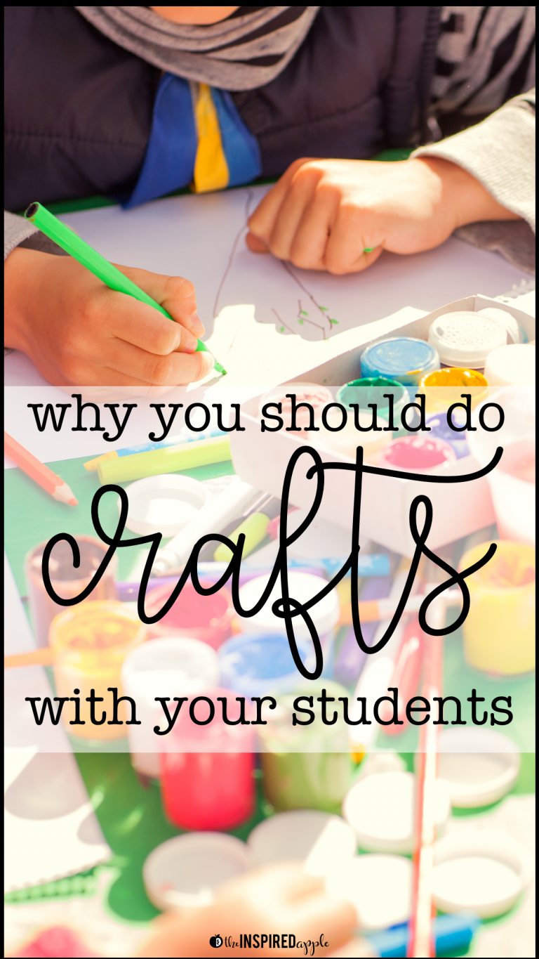 Teachers! Incorporating crafts into preschool, kindergarten, first grade, second grade, third grade, fourth grade, and fifth grade classrooms is SO important! If you're ever hesitant to add crafts into your curriculum, you must read this post. You'll be grabbing the gluesticks in no time! Plus, you can grab two FREE content-related crafts that you can use with your kiddos!