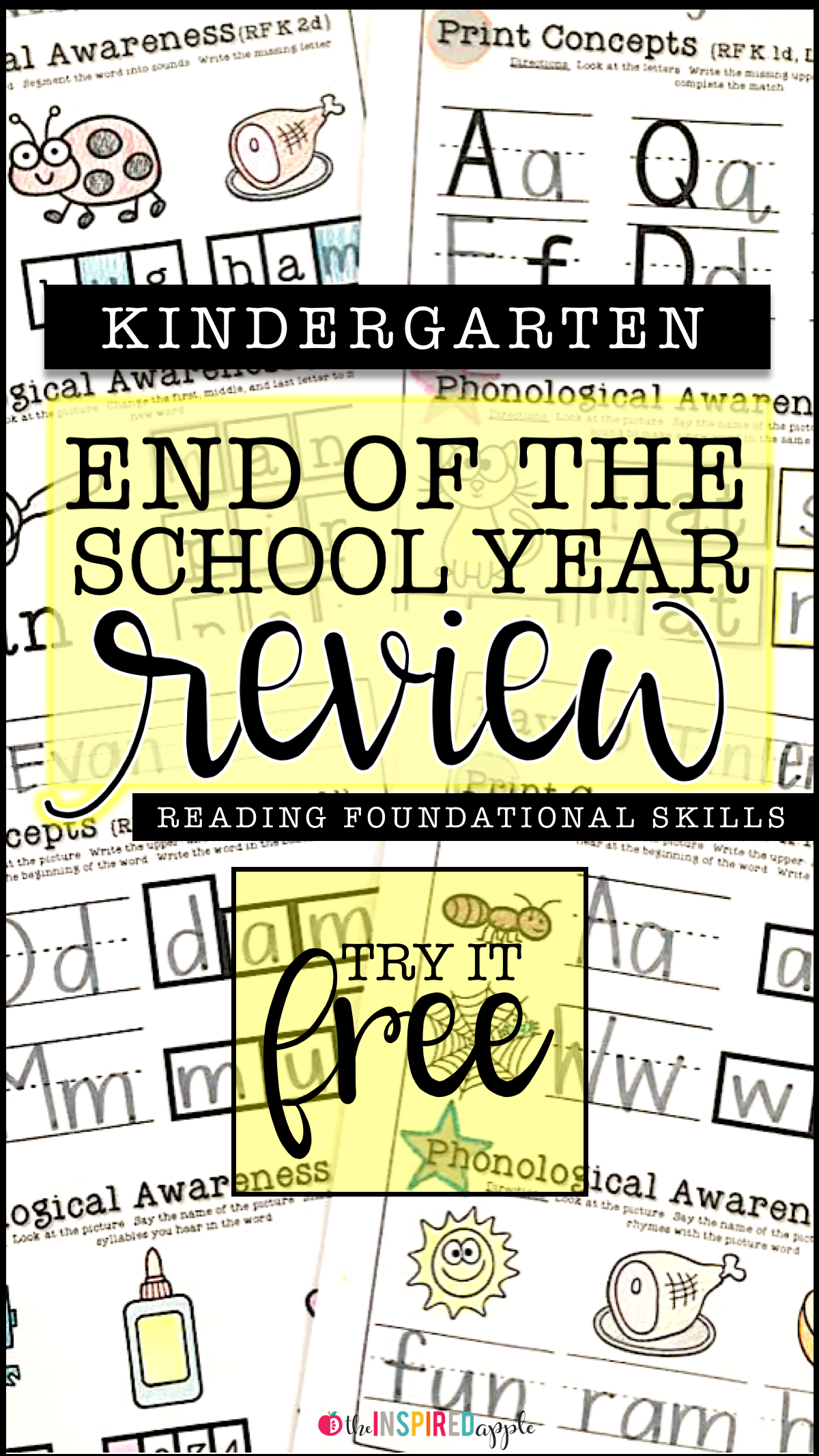 Are you looking for a great way to review reading foundational and literacy skills with your kindergarten students? This review packet is full of activities that are just PERFECT for helping you do just that! There are twenty days worth of review, that help with everything from phonics to word recognition to phonemic awareness to writing and more! Plus, you can try a sample day for FREE!
