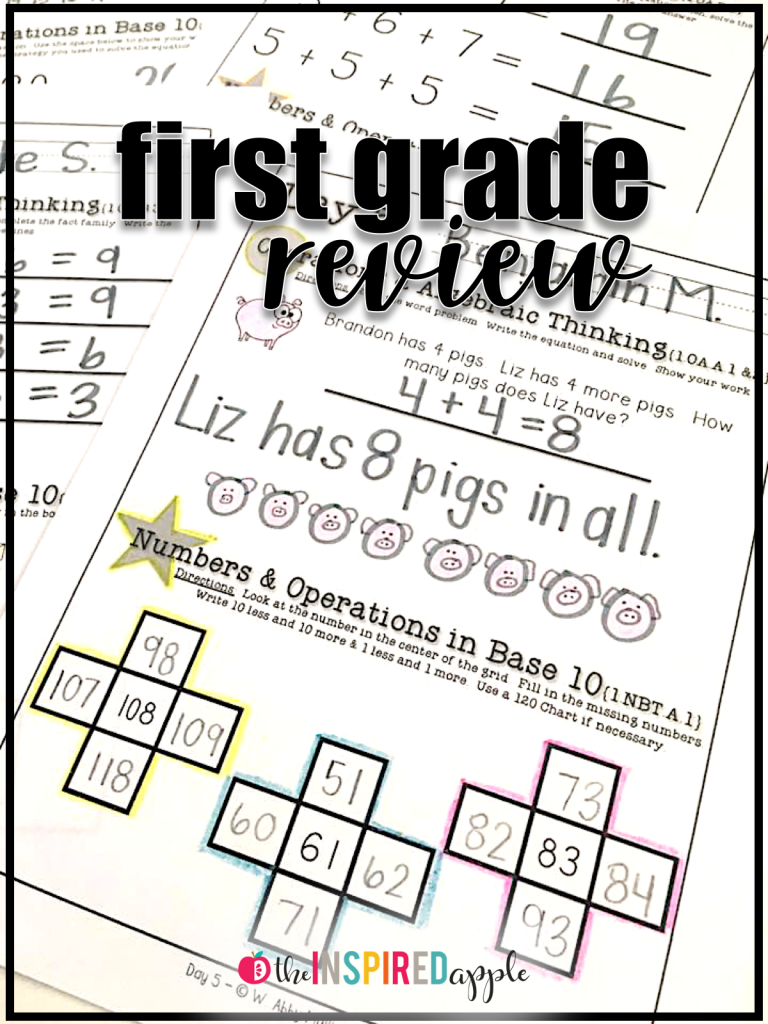 Are you looking for a great way to review reading foundational and literacy and math skills with your first grade students? This review packet is full of activities that are just PERFECT for helping you do just that! There are twenty days worth of review, that help with everything from phonics to word recognition to phonemic awareness to writing and more! Plus, you can try a sample day for FREE! 