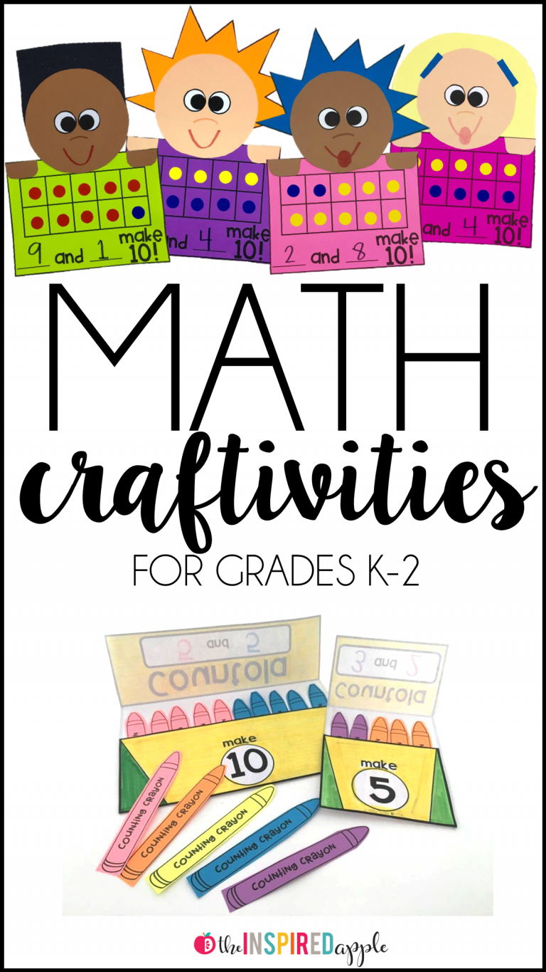 Math crafts are perfect for using with students in pre-K, kindergarten, first grade, and second grade who are working on number development. They align with core standards and simple, fun, and engaging to do! They're great for back to school or any time of year to reinforce early numeracy and math skills!
