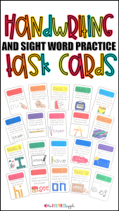 This is a set of 20 task cards to use with handwriting, sight words, or spelling words practice. Each colorful task card provides students with a task to complete to reinforce proficiency in reading and writing the words they are practicing. They are perfect for students in pre-k, kindergarten, first grade, and second grade to practice individually or at a literacy center. They're a great resource to add to your ELA curriculum!