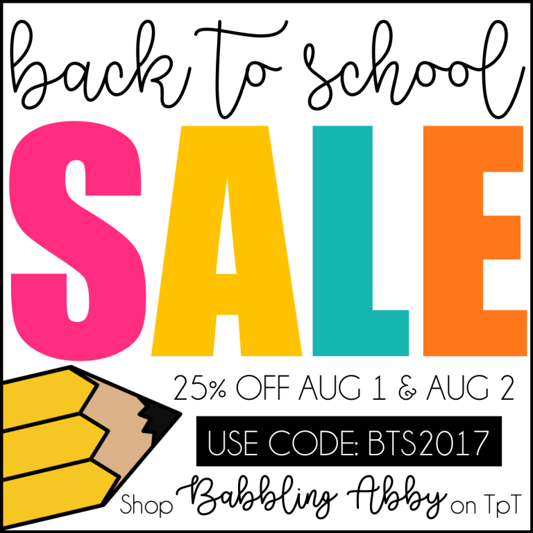 Shop Babbling Abby on TpT!