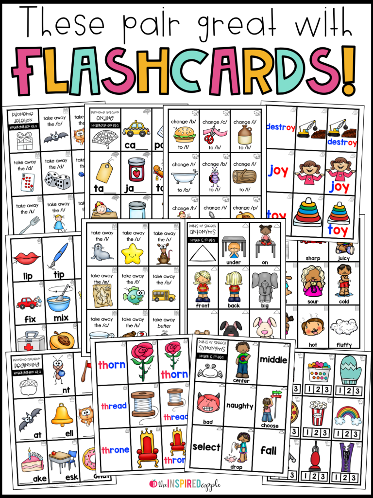 This is a set of 25 no-prep literacy centers activity posters. These were designed to compliment Kindergarten in a Flash and First Grade in a Flash flashcard sets, though you can use them with existing flashcards you already own OR you can easily use index cards to create your own flashcards specific to your curriculum. They're perfect for preschool, kindergarten, and first grade students and can easily be incorporated into you daily center rotations, small group activities, or ELA curriculum. The targeted skills include phonemic awareness, letter identification, letter-sound correspondence, writing, grammar, word families, vowel teams, r-controlled vowels, digraphs, diphthongs, homophones, antonyms, synonyms, and more!