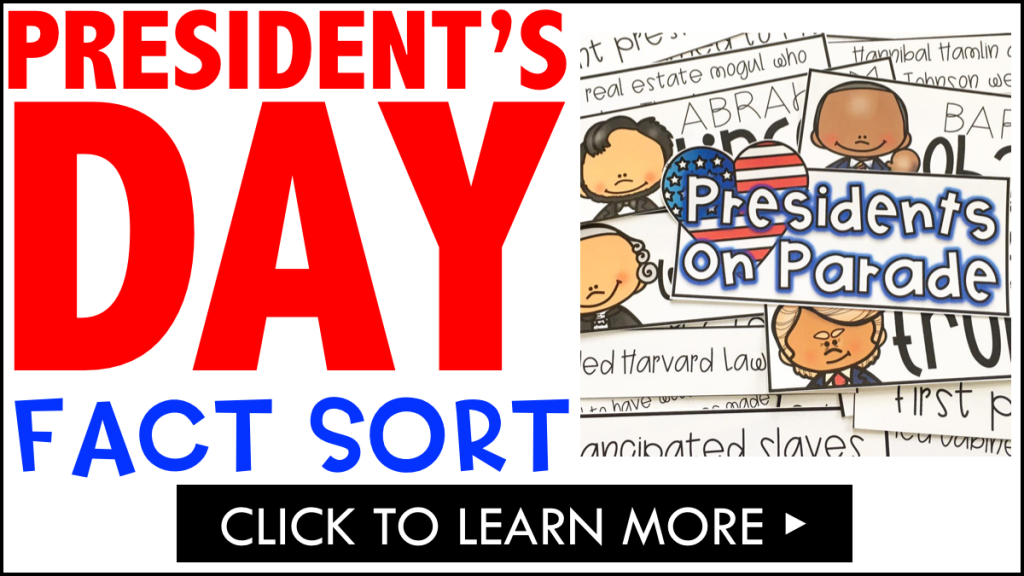 President's Day Fact Sort!