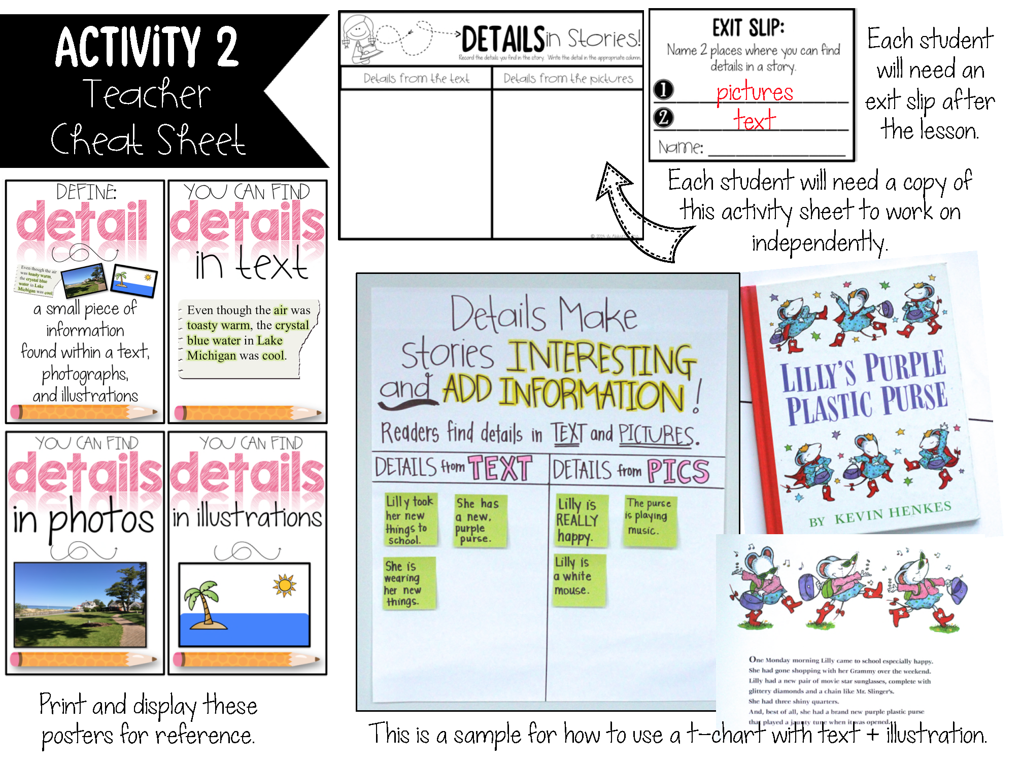 Teaching key details and main idea has never been easier! This set of