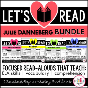 Introducing the Let's Read Series! This set of fantastic resources is set to include all of your favorite read-alouds for grade kindergarten, first grade and second grade. They are common core aligned, low prep, and easy to implement. Each resource in the Let's Read series includes a combination of ELA posters, vocabulary words and definitions, text-based questions, writing prompts, collaborative poster templates, and differentiated comprehension checks. The purpose of these resources is to help you turn a read-aloud into a standards-based lesson in and of itself. It's all-inclusive, engaging, and meaningful!