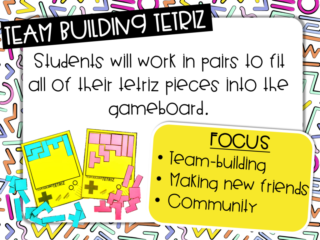 Join Cara and Abby for an incredible twist on your traditional back to school curriculum! This pack promises to equip you with never before seen team-building activities, icebreaker games, procedural advice, and plenty of fun to make your new school year all that and a bag of chips!  Building a strong community of learners is critical to a successful school year, but even more so during the first few weeks of school as you get to know your students!   These TWENTY-SIX activities, icebreakers, and games were designed to help you…  Model behaviors Set expectations Establish procedures, routines, and rules Encourage team-building Facilitate friendships and camaraderie  Support and encourage individuality Build and enhance teacher-student and student-student relationships  We hope you LOVE all this ((THROW)) Back to School fun!