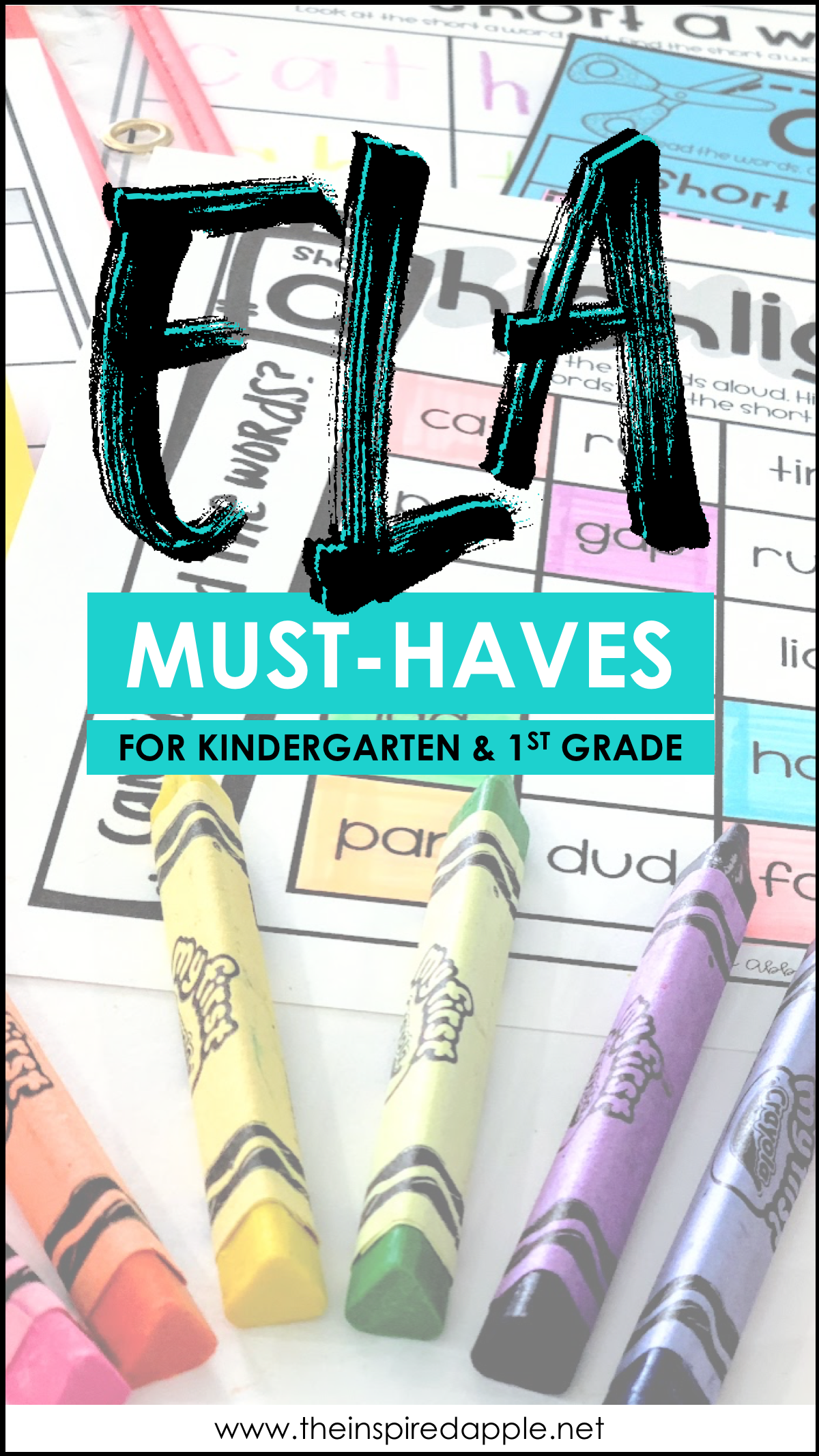 If you're looking for great ELA resources for kindergarten and first grade, this post is a MUST READ. It's full of activities and ideas for everything from guided reading, to sight word instruction, to handwriting, to read-alouds, to literacy stations and MORE! It's an excellent resource for new teachers or ANY teacher in the primary grades! Babbling Abby from The Inspired Apple will help you get your reading block planned!
