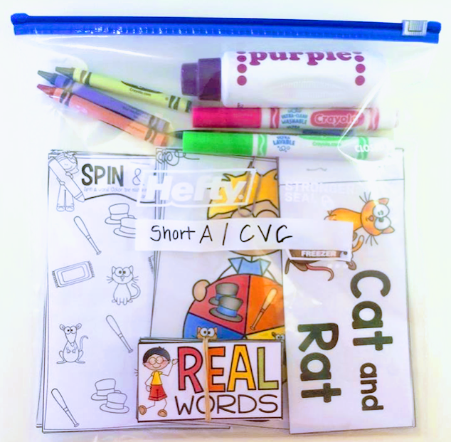 This intervention and instructional curriculum is the perfect program to implement with students who struggle with or are working on letter identification and recognition. Teachers love this Common Core Standards-based program that focuses on CVC short vowel words.  There are several activities for each vowel, including mini-books, flashcards, and spinner games. Though recommended as an intervention or instruction for kindergarten and first grade, it could easily be used in preschool and second grade, too. A must-have for teachers, interventionists, and Title I and reading teachers alike!