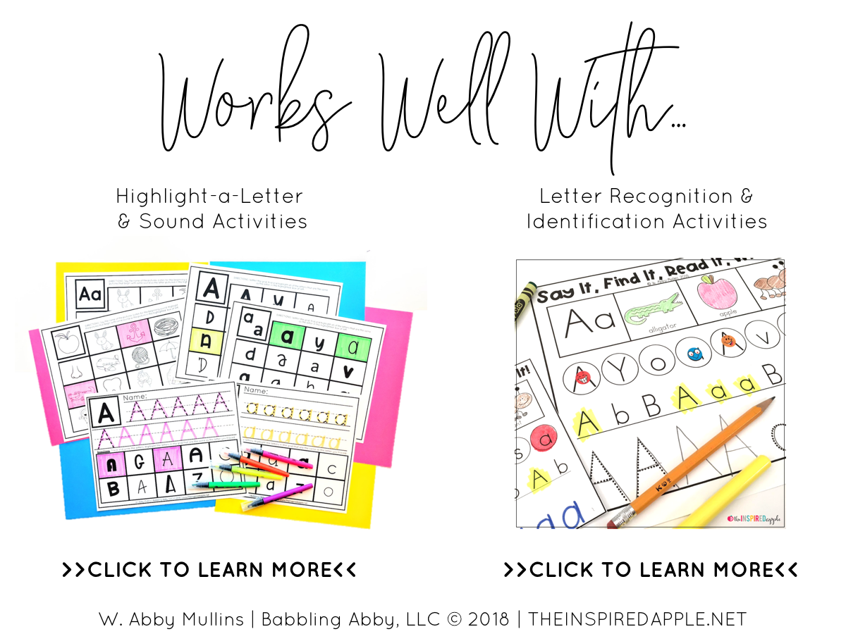 Looking for alphabet activities to help your children or students learn