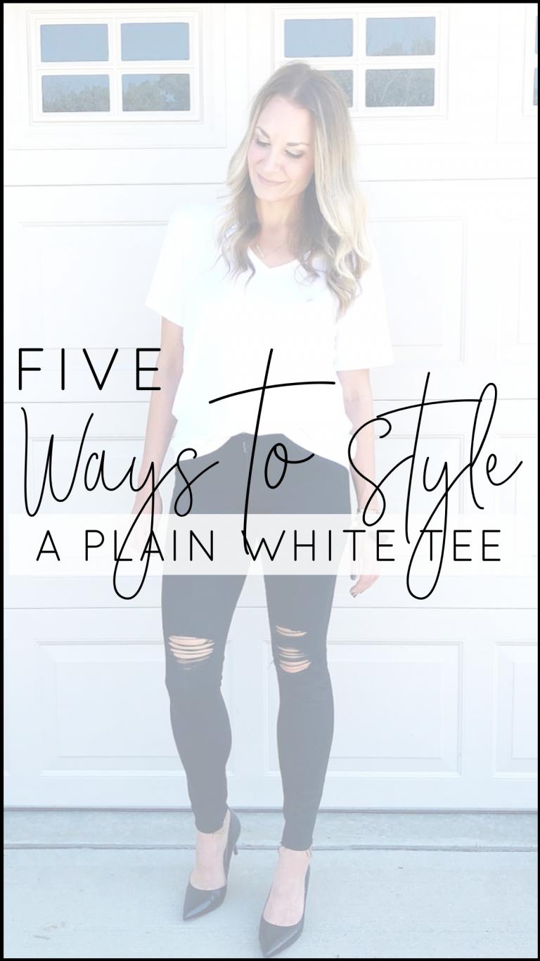 Five simple ways to style a plain white tee.