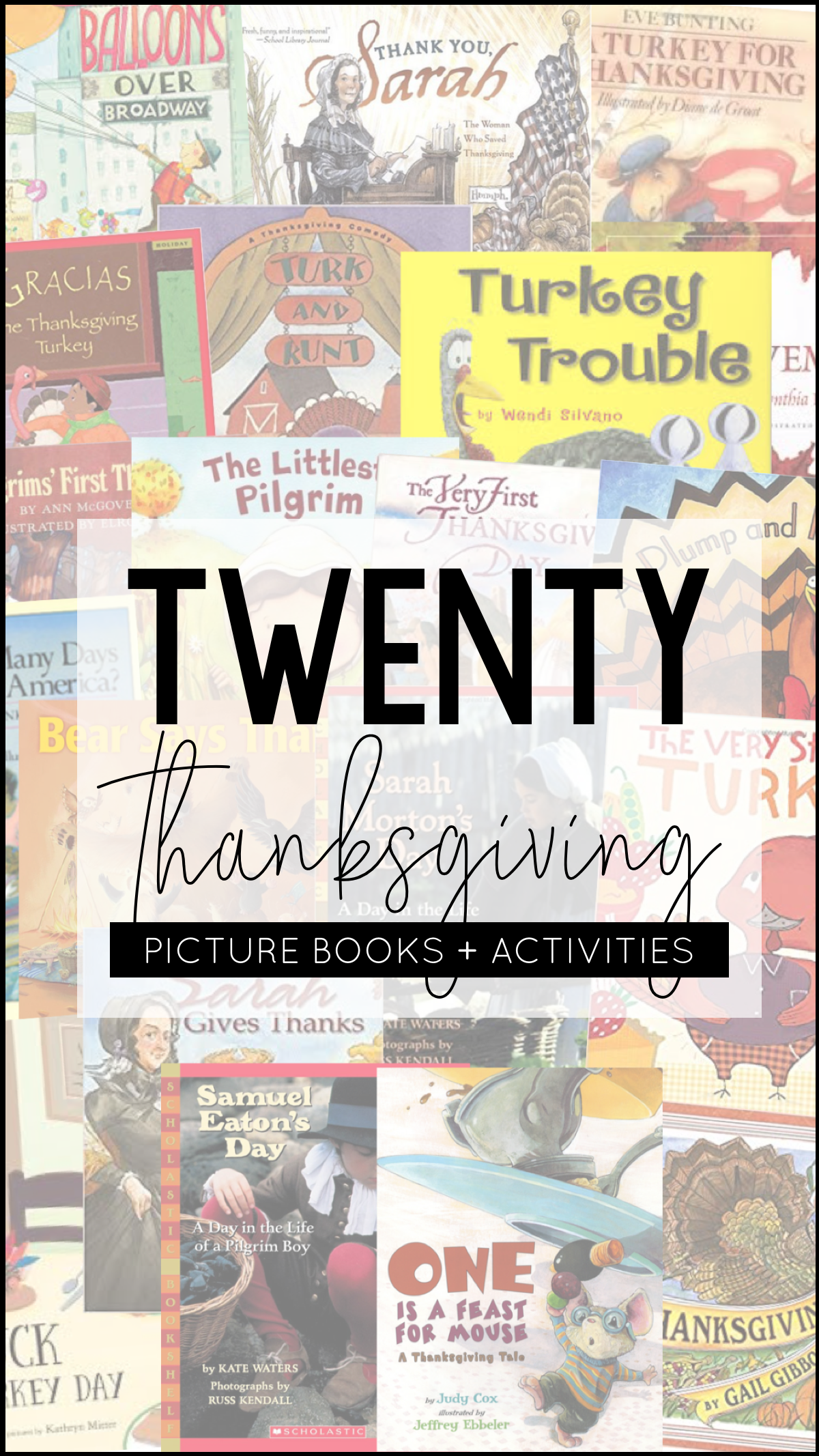 Today, I’m sharing TWENTY of my favorite Thanksgiving-themed picture books and activities that will fit right into your curriculum whether you teach kindergarten, first grade, or second grade. Each book shown below matches with a set of paired activities, so that your lesson plans are ready to roll and you can simply teach!  They’re Common Core standards-aligned, focused on comprehension, vocabulary and a variety of ELA skills, and include three differentiated assessments. BOOM DONE.