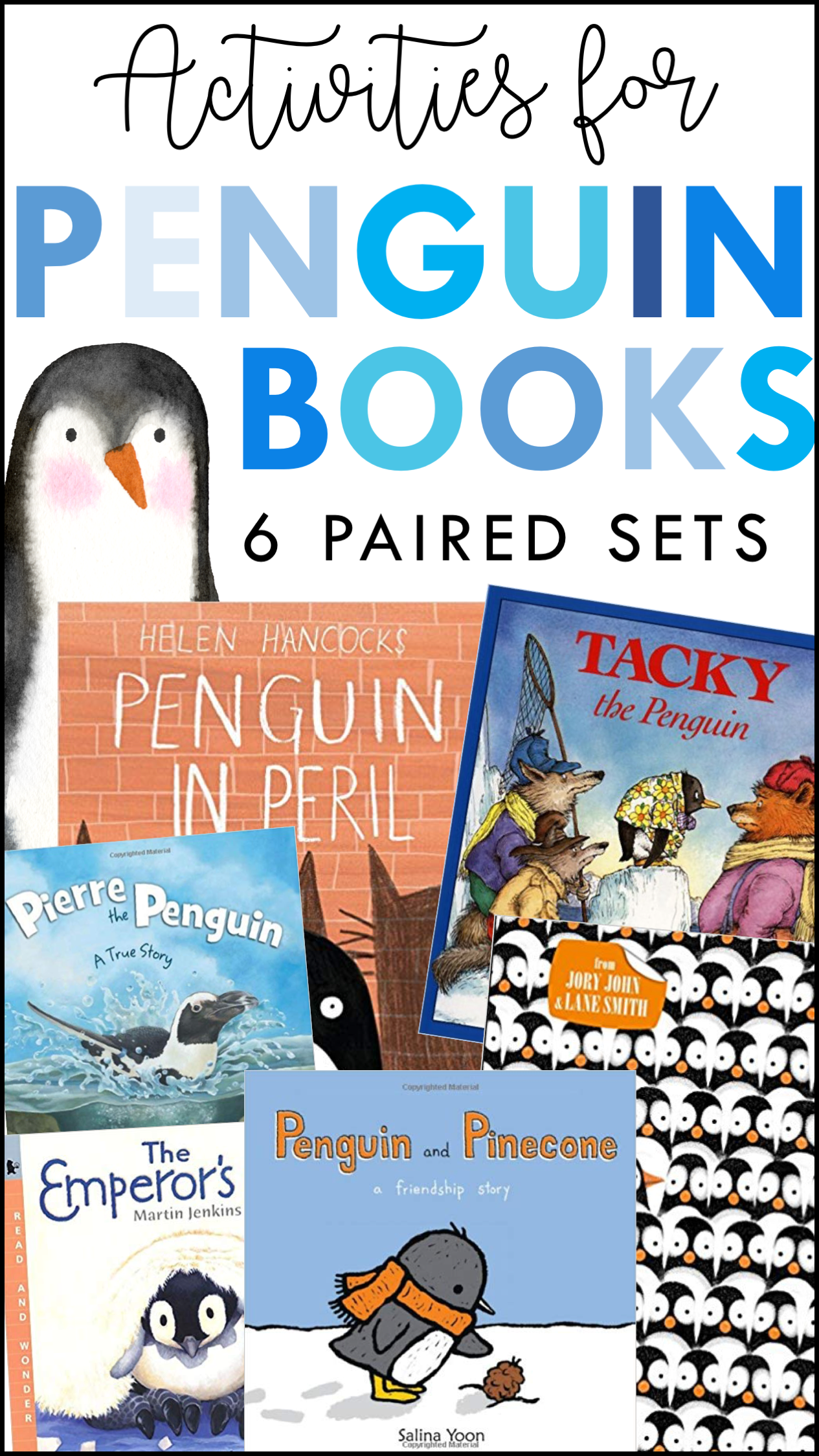 This post shares my favorite penguin books for kids, along with paired ELA activities that support vocabulary, comprehension and a variety of standards-based skills appropriate for grades kindergarten, first grade, and second grade.