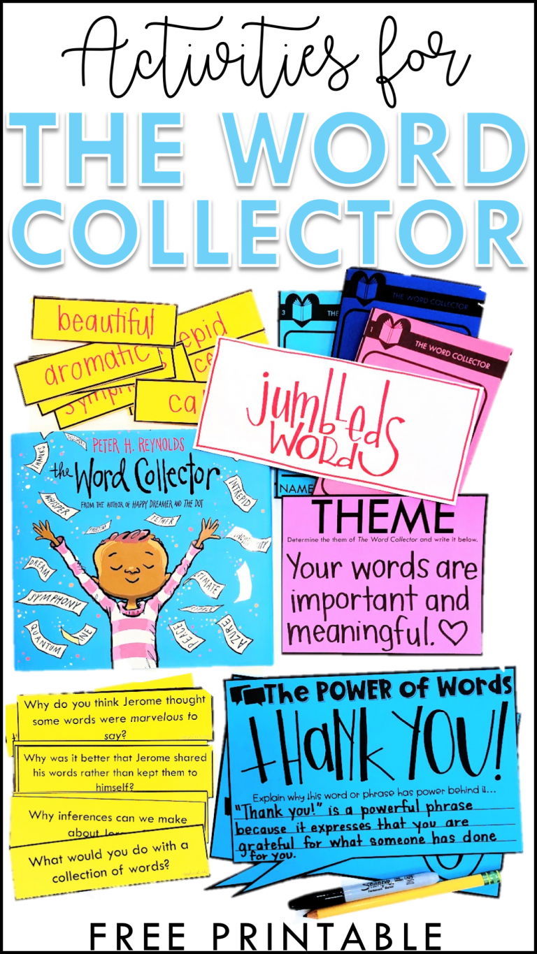 If you love The Word Collector by Peter H. Reynolds, then you'll love this post! It's packed with ELA activities and ideas to use alongside this amazing read-aloud. They focus on everything from theme to comprehension to vocabulary and MORE! There's even a free printable that you can use in grades kindergarten, first grade, second grade, third grade, fourth grade, and fifth grade! Teachers will love seeing the many activities you can use with this picture book and students will benefit from the standards-based activities, too!