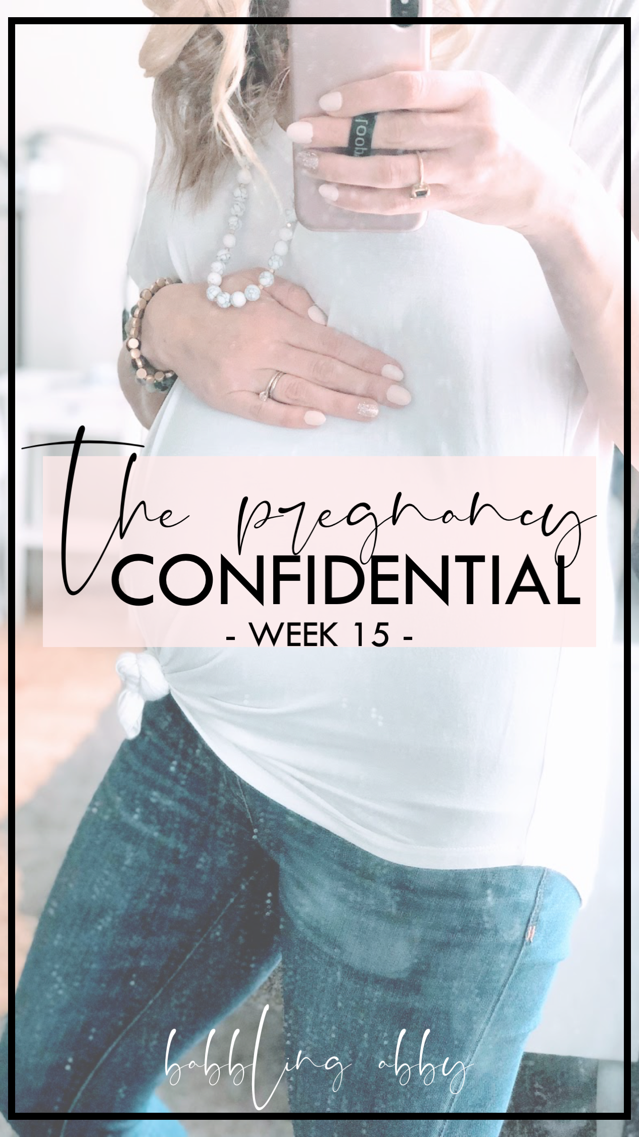 Pregnancy | Sixteen week pregnancy update with Abby from Babbling Abby blog. Read along as this mama chronicles her week by week updates in The Pregnancy Confidential. She shares the reality of her third pregnancy with humor, love, and sarcasm, all while parenting, running a small business, and navigating life with her husband and three children.