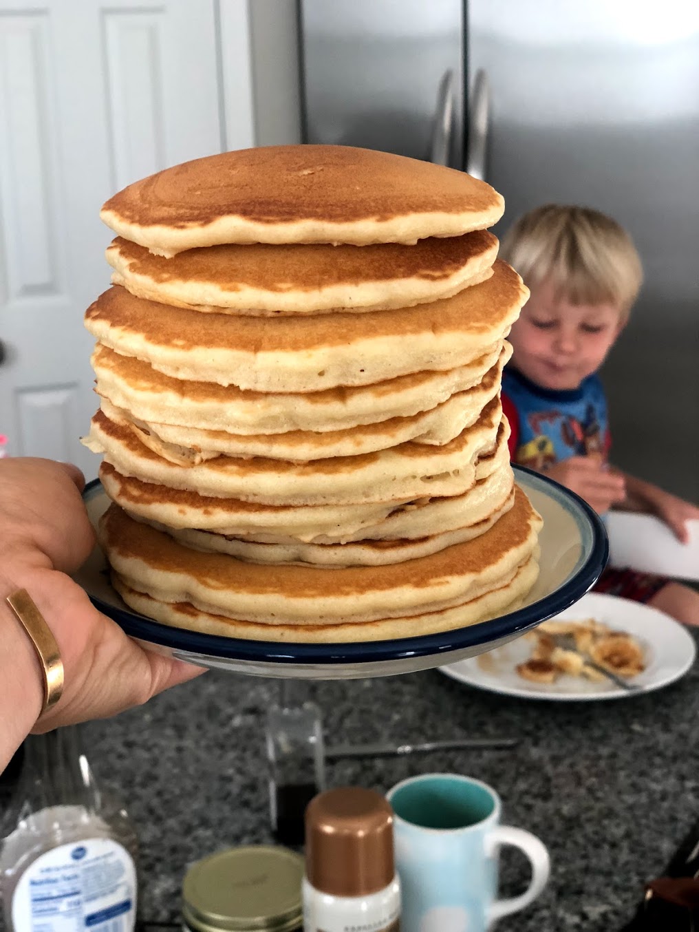 Perfect pancakes. Easy homemade pancake recipe. Delicious and simple