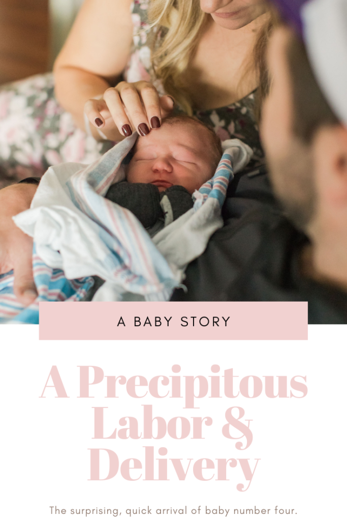 Read along as Abby Mullins from Babbling Abby shares the story of the precipitous labor and delivery of her fourth child. It proved to an exciting surprise with a pretty sweet ending!