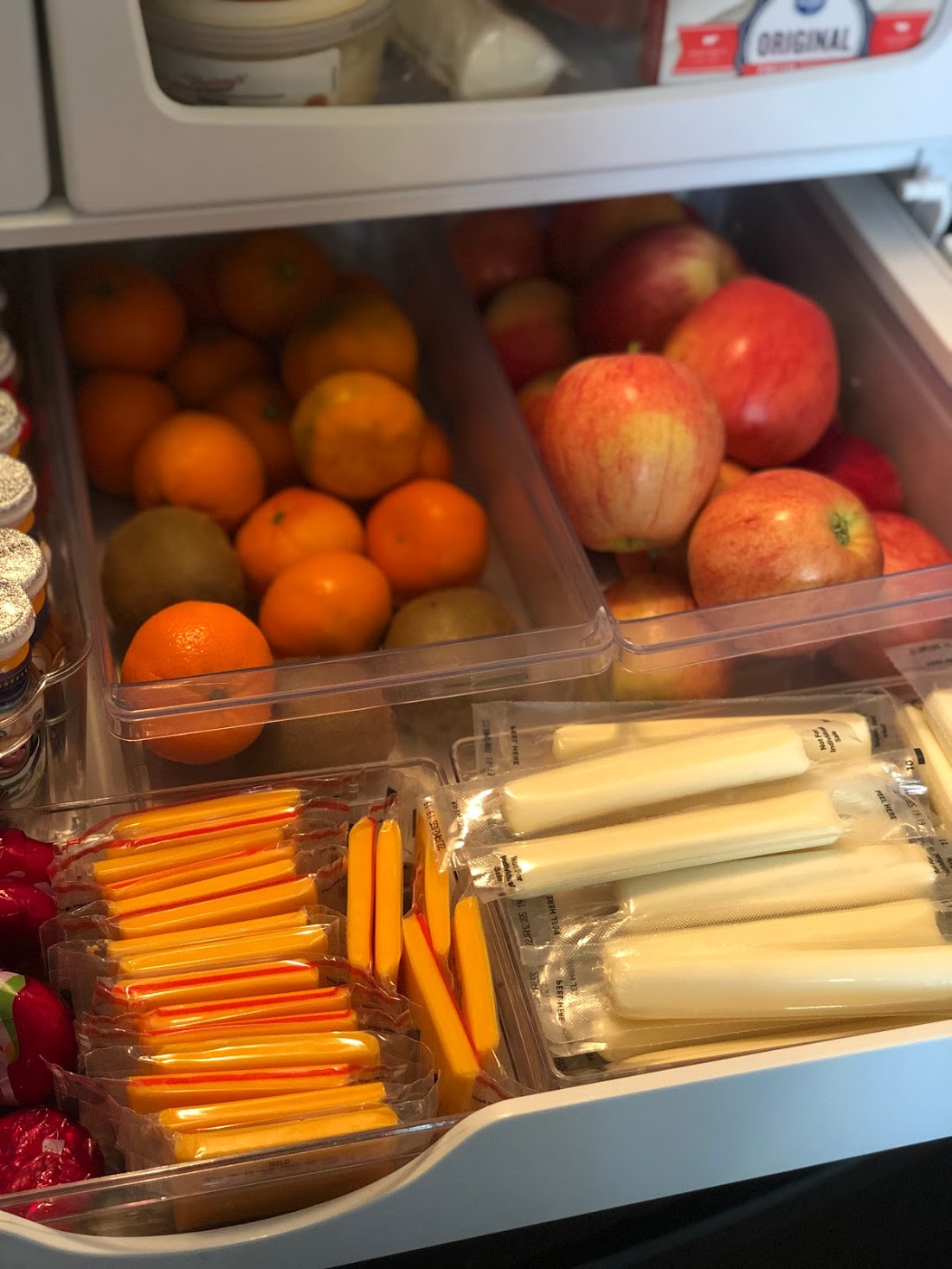 Fridge Snack Drawer Organization Hack for Kids Babbling Abby