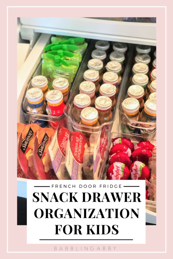 Fridge Snack Drawer Organization Hack for Kids Babbling Abby