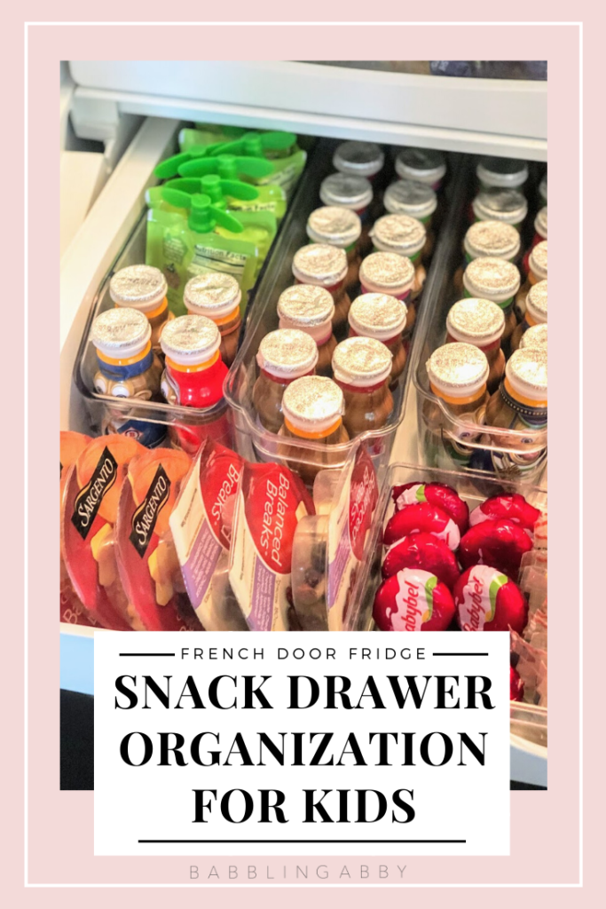 Organized Snack Drawer for Kids