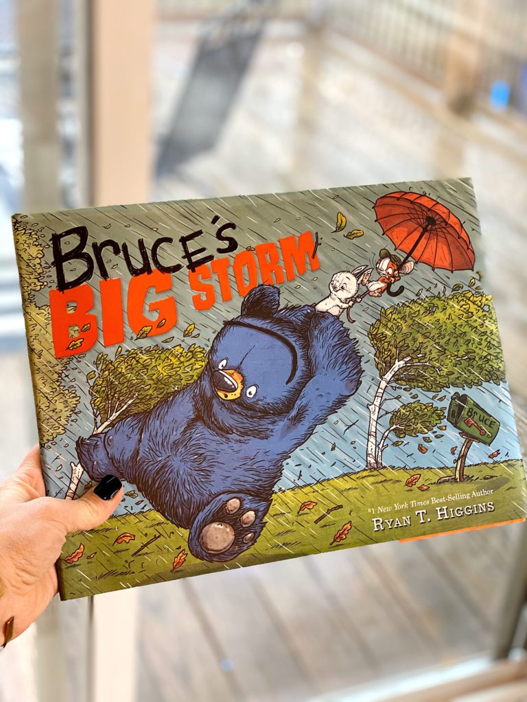Read aloud "Bruce's Big Storm" by Ryan T. Higgins to your preschoolers and kindergartners.