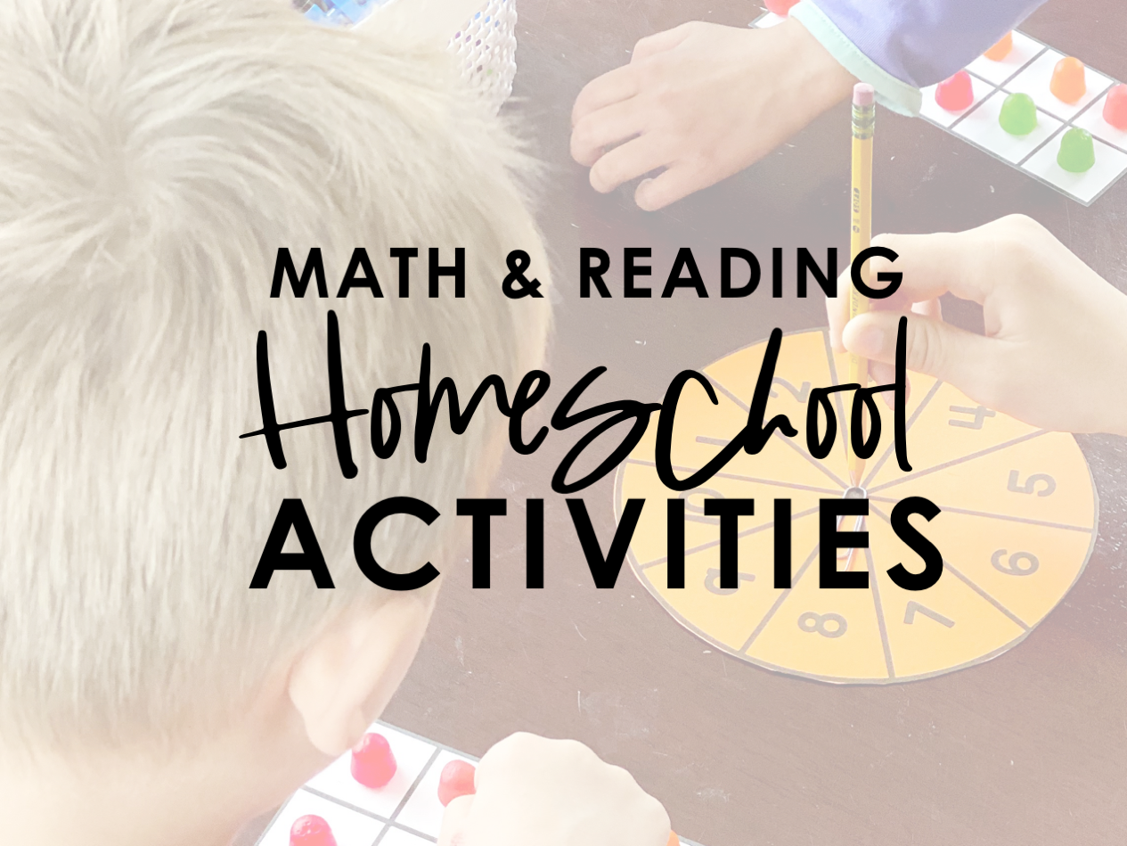 This post shares math and reading homeschool activities for preschool and kindergarteners to use while at home during the COVID-19 Coronavirus outbreak. As a certified K-5 educator who taught kindergarten and first grade, I am sharing what we are doing in our home to stay on top of curriculum while quarantined at home.#kindergarten #preschool #coronavirus #covid19 #homeschool #teaching #activities #schedule #makingnames #incentivechart #reading #math #literacy #tenframe #march #spring #letteroftheweek #babblingabby babblingabby.net