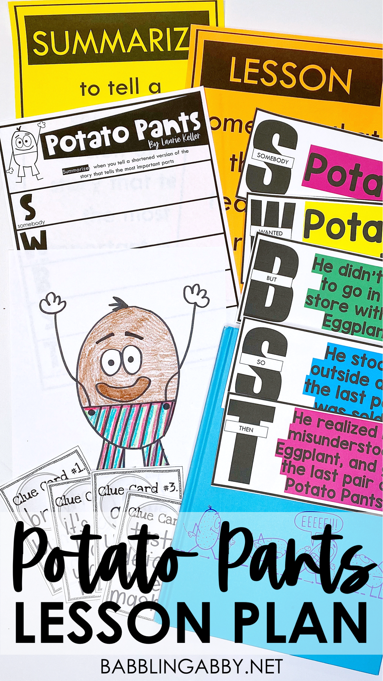 Lesson Plan & Free Activities for the Book, Potato Pants! - Babbling Abby