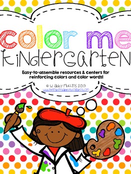 Color-themed resource for preschool and kindergarten: Color Me Kindergarten. 