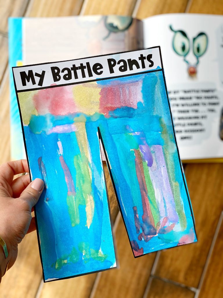 Kids will love making their own Battle Pants in this art activity. 