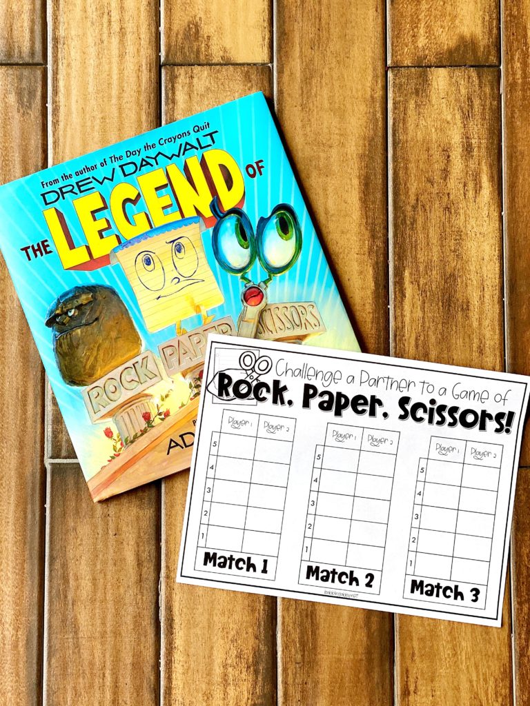 A printable probability game for Rock, Paper, Scissors!