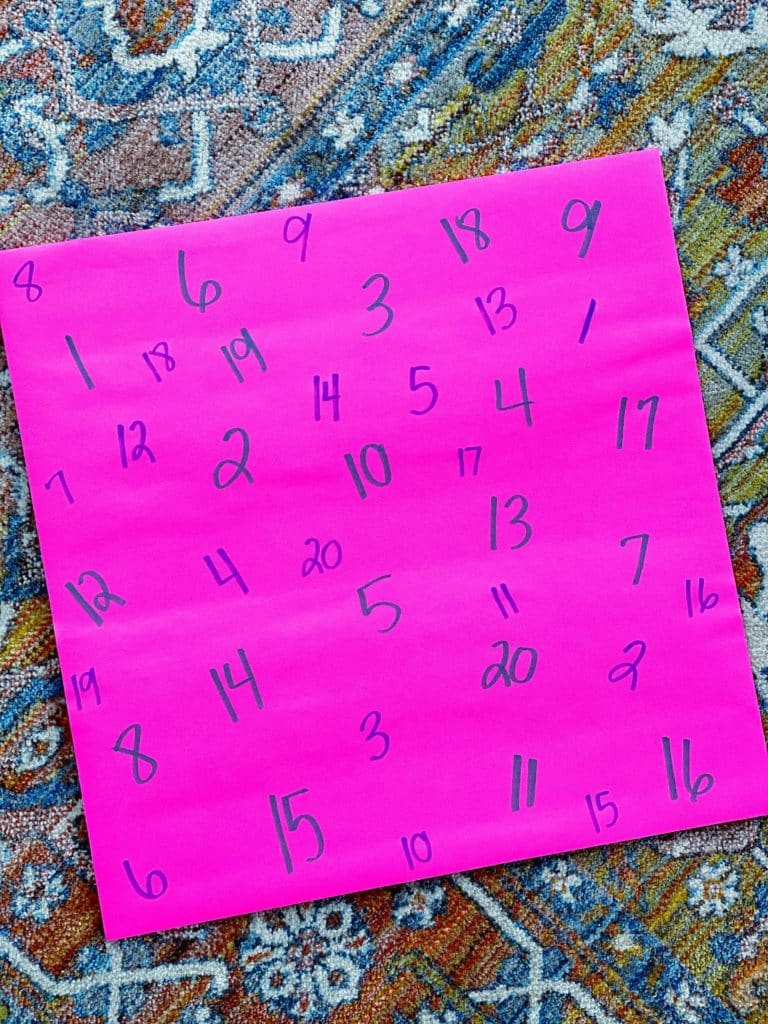 Here's a super simple number recognition activity!