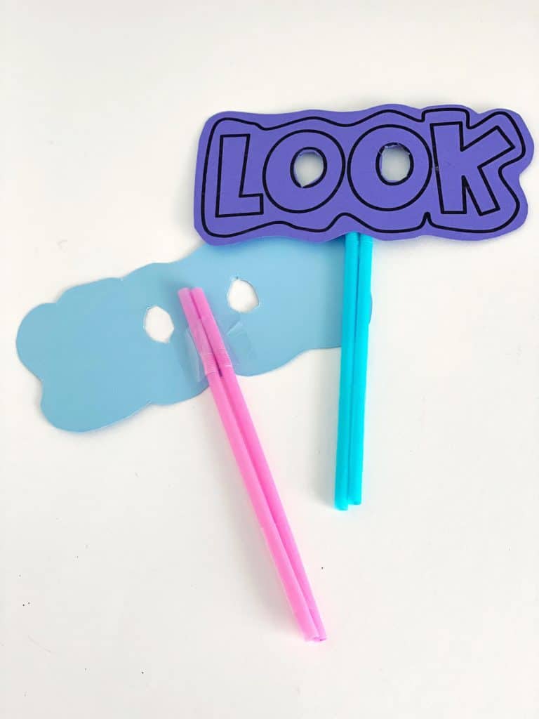 LOOKing glasses craft for PreK and early elementary.