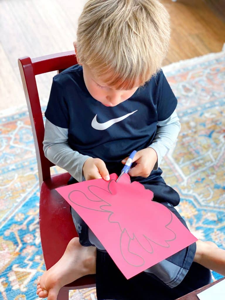 Rhyming Dust Bunnies craft for kids that can use colored paper for a simple cut and paste activity.
