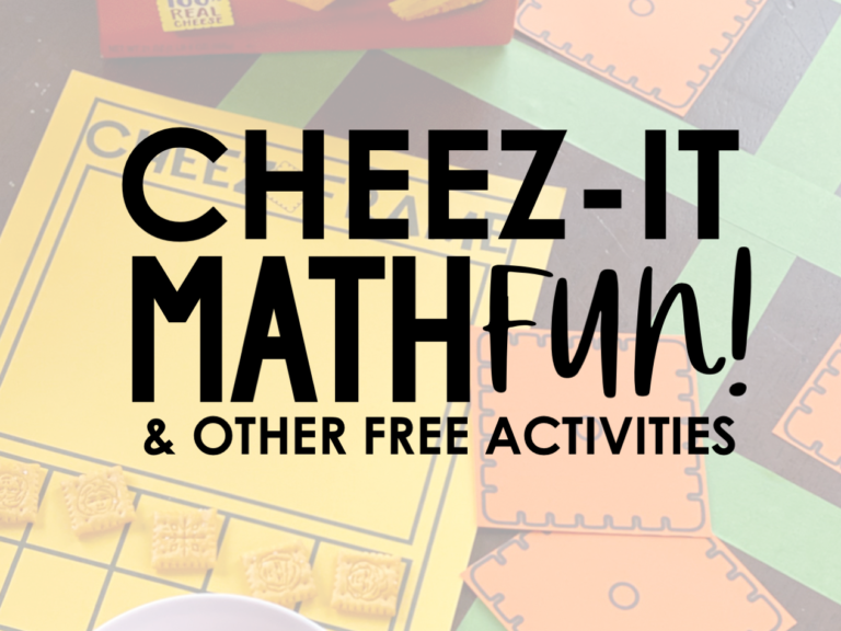 Have fun with Cheez It Math and other free activities! Whether you homeschool or teach in a classroom, these preschool and kindergarten resources will help you incorporate fun and educational activities into your day. They make learning easy! #kindergarten #preschool #distancelearning #NTI #homeschool #freeprintables #reading #math #free #printables #babblingabby babblingabby.net
