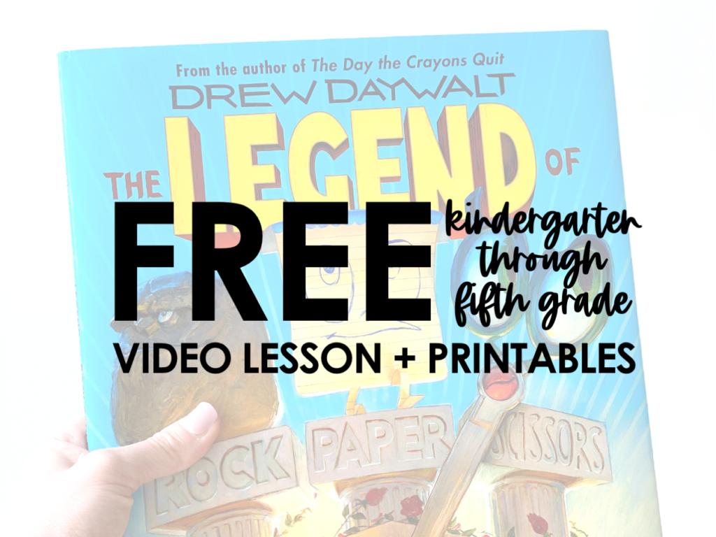 Tune in for a video lesson use at home or with your students during this time of distance learning. Abby uses The Legend of Rock, Paper, Scissors by Drew Daywalt and Adam Rex to teach about problem and solution. She shares several free printable that you can download directly from her site. Useful for grades kindergarten, first grade, second grade, third grade, fourth grade, and fifth grade. #kindergarten #preschool #distancelearning #NTI #homeschool #freeprintables #reading #readloud #videolesson #free #printables #babblingabby babblingabby.net