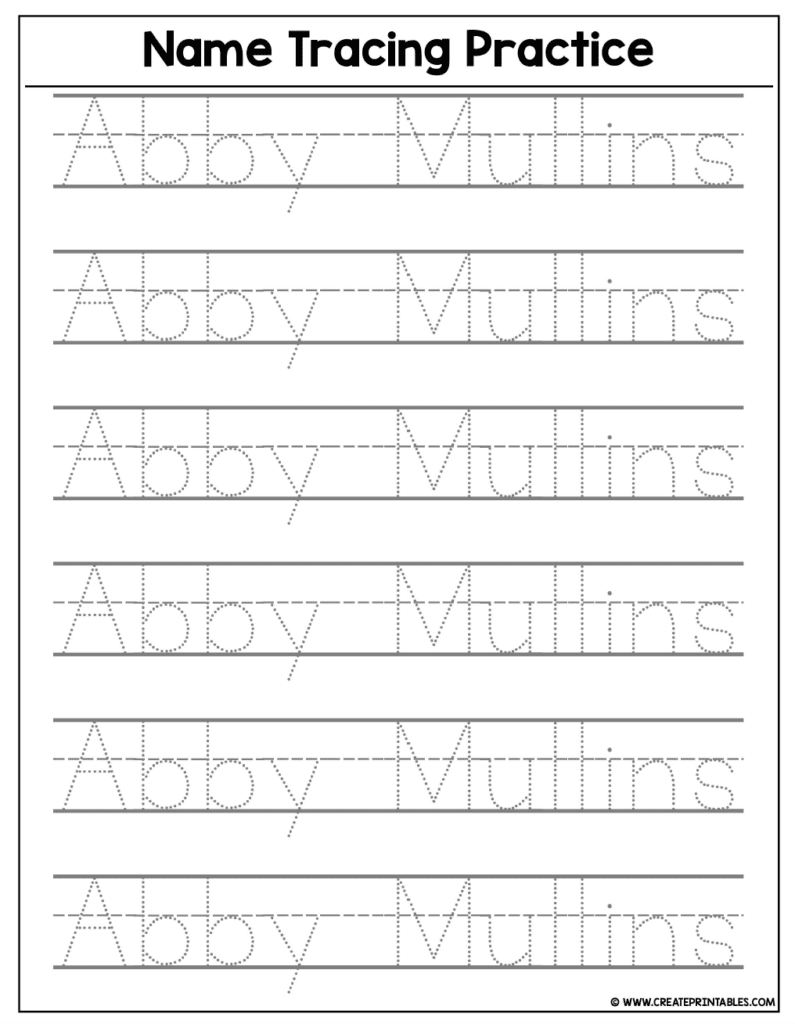 Custom Handwriting Worksheets 6612