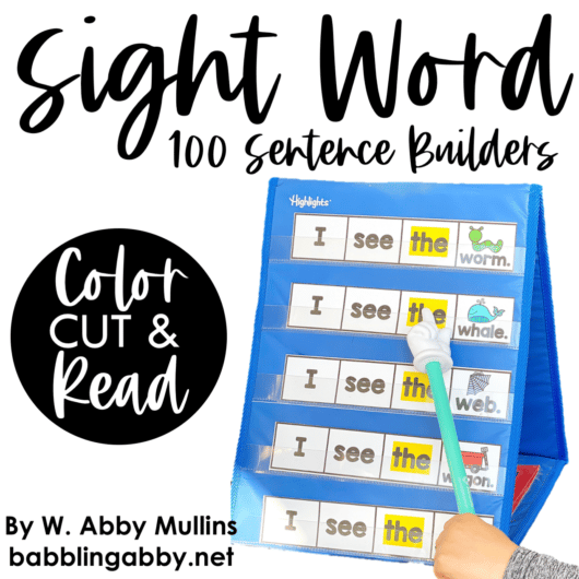 Sight Word Activities for Preschool and Kindergarten - Babbling Abby