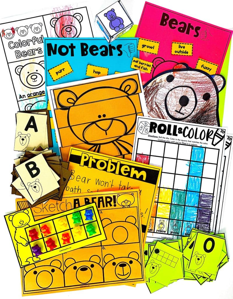 Free Big Smelly Bear video read-aloud & activities for preschool and kindergarten.