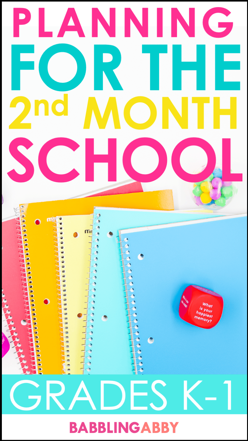 Check out these great tips to help you plan for the second month of school!