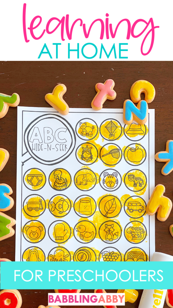 Preschool Learning Activities at Home - Babbling Abby